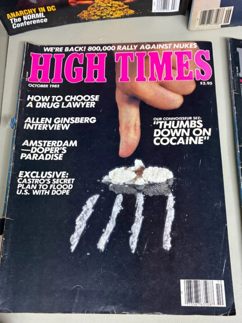 Vintage High Times Magazine Lot of 6 1982 1992 Conan Schwarzenegger Cypress Hill